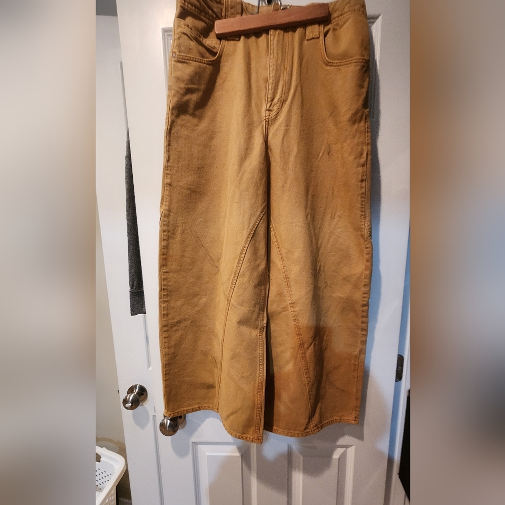 We The Free Tan Wide Leg Pants